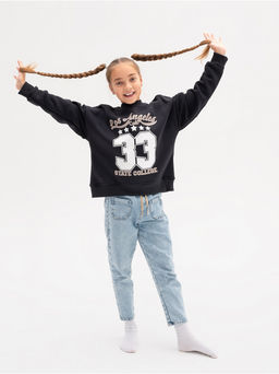 Свитшот 33 детский девочка графит - София фото 7