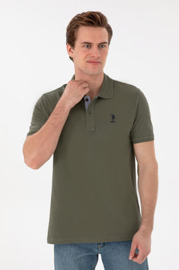 Erkek Regular Fit Polo Yaka Koyu Haki Basic Ti__rt Sepette S_rpriz _ndirim - U.s. polo assn фото 8