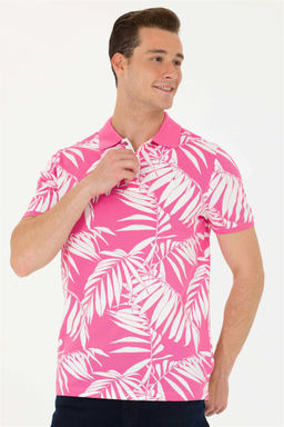 Мужская розовая футболка