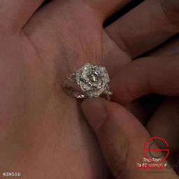 Кольцо розочка со стразами - Bruno фото 2