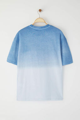 TRENDYOL MAN Antrasit Oversize/Genis Kesim Soluk Efektli Yaz? Bask?l? %100 Pamuklu T-Shirt TMNSS23TS00174 - Trendyolmilla фото 33
