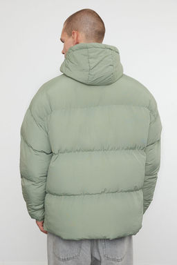 TRENDYOL MAN Erkek Ac?k Mavi Oversize Fit Kapusonlu Taslan K?sl?k Sisme Mont TMNAW25MO00005 - Trendyolmilla фото 5