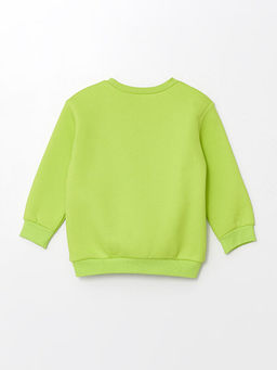Bisiklet Yaka Bask?l? K?z Bebek Sweatshirt - Waikiki фото 2