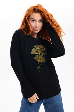 8519 Футболка с длинным рукавом женская