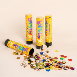 Цена за 2 шт. Хлопушка пружинная «Круги», ассорти из фольги, 20 см