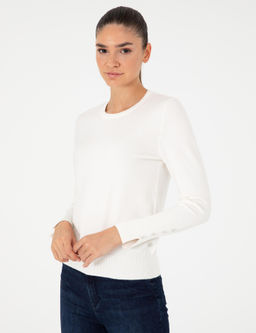 Бежевый свитер узкого кроя - Pierre cardin фото 3