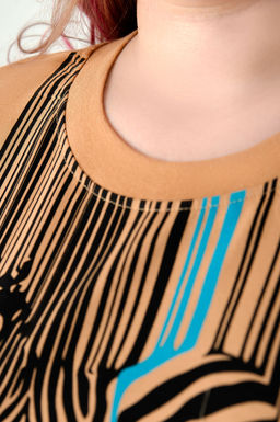 Арт. 4155 Туника женская 52-60 (5 шт) Цвет:бежевый - Калинка фото 2