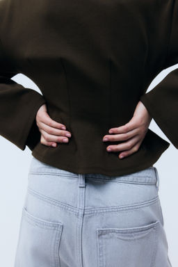 Top interlock con cintura entallada - H&m фото 7