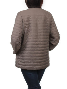 K-527 GRAY BROWN Куртка демисезонная стеганая женская (70 гр. холлофайбер) - Fashion фото 8