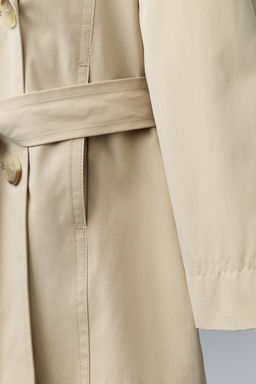 BASIC LONG TRENCH COAT - Zara фото 6