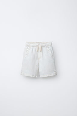 BERMUDA DENIM LOOSE / Crudo
