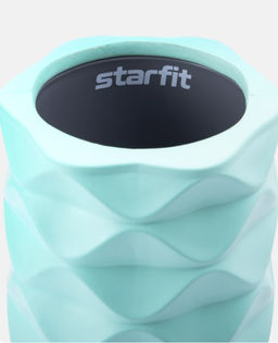 Ролик массажный STARFIT FA-507 EVA/PP, средняя жесткость, 32,5x12,5 cм, мятный/серый фото 4