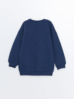 Bisiklet Yaka Basic Erkek Bebek Sweatshirt - Waikiki фото 3