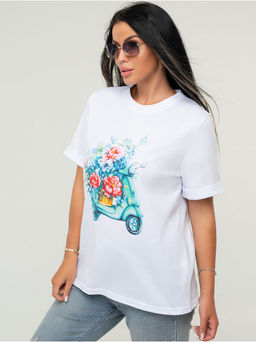 Футболка Скутер белый - София фото 3