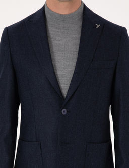 Lacivert Slim Fit Ceket