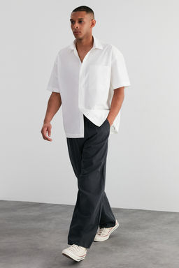 Antasit Ekstra Wide Leg Beli Kusak Kemer Detayl? Baggy Pantolon TMNSS24PL00009