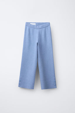 WIDE-LEG KNIT TROUSERS - Zara фото 2