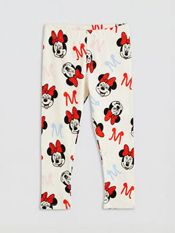 K?z ?ocuk Minnie Mouse Bask?l? Fitilli Tayt