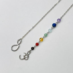 Колье на цепочке "7 чакр" с Самоцветами