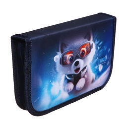 Пенал школьный, 1 секция, 13×21×4 см «Супер песик»