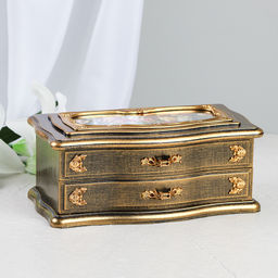 Шкатулка музыкальная+колье 22х11х8 / 63313G /уп 24/пластик