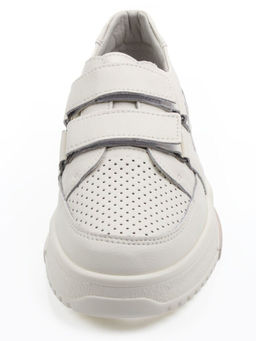 03-C138-2A LT. BEIGE Полуботинки спортивные женские (натуральная кожа)