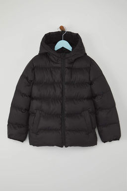 Yesil Duz/Basic Kal?n Kapusonlu Regular Unisex Cocuk Mont TKDAW26MO00008 - Trendyolmilla фото 5