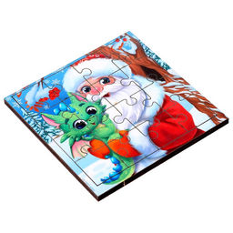 Пазл Дед Мороз и дракоша - Лесная мастерская фото 8