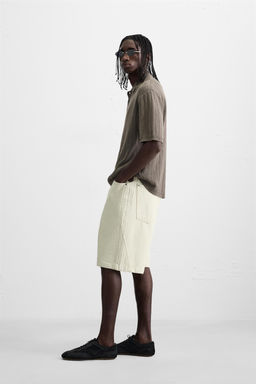 WASHED TEXTURED KNIT POLO SHIRT - Zara фото 4