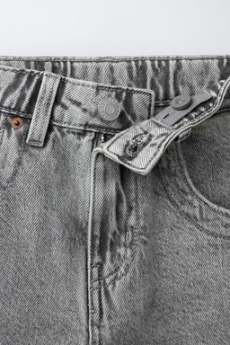 BERMUDA DENIM ESTRELLA Y TEXTO / Gris medio - Zara фото 4