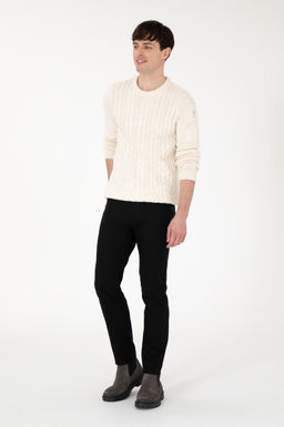 Мужские черные брюки из плотной ткани Неожиданная скидка в корзине