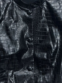 Приталенный жакет из искусственной кожи / Zarina