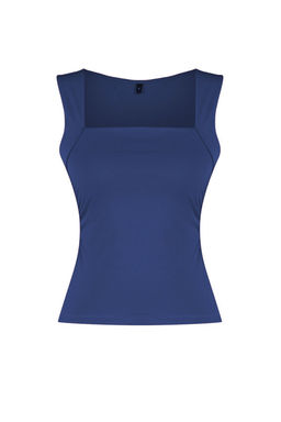 Trendyolmilla Siyah Duz Kare Yaka Ask?l? Buzgulu Fitted/Vucuda Oturan Esnek Orme Bluz TWOSS24BZ00400  фото 15