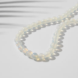 Бусины на нити шар №8 «Лунный камень», +/- 37 см