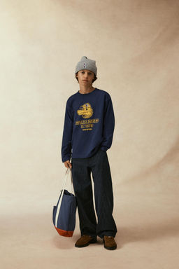 CHAMPION ® X ZARA STRIPED SKATER JEANS фото 6
