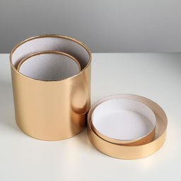 Набор золотых шляпных коробок 2 в 1 Поздравляю, 12 х 12, 15 х 15 см - Дарите счастье фото 6