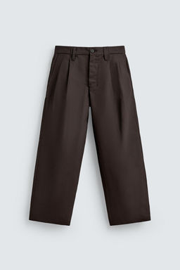 PLEATED CHINO TROUSERS - Zara фото 6