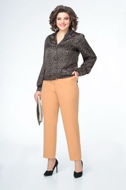 Блуза Swallow 803.2 черный+серебряный узор фото 482