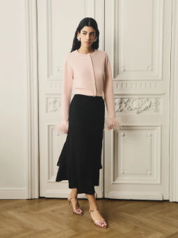 Двухслойная юбка миди / Zarina