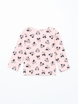 Bisiklet Yaka Minnie Mouse Bask?l? K?z Bebek Pijama ?st - Waikiki фото 3