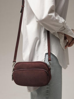 Сумка замшевая Deboro 30851 бордовый горох