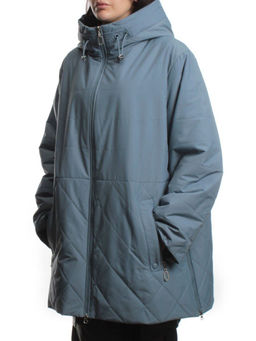 F-804 GRAY BLUE Куртка демисезонная женская (100 гр. холлофайбер) - Fashion фото 5