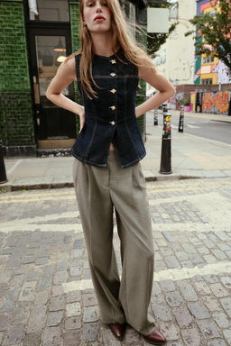 CHALECO Z1975 ENTALLADO DENIM / Azul - Zara фото 9