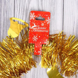 Цена за 10 шт. Мишура блеск колокольчик d-8 см 2м микс цвета 6037 - Зимнее волшебство фото 2