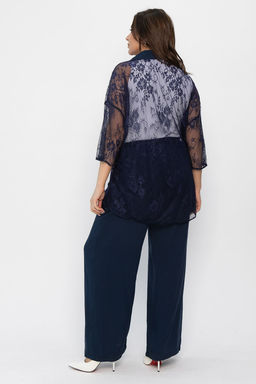 Костюм Кружевная история (синий) К13799-13М - Lt collection фото 3