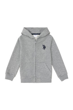 Базовый свитшот серого меланжевого цвета для мальчика Неожиданная скидка в корзине