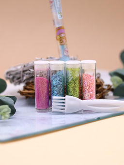 Клеевая ручка с блестками 4 цвета "Magic Lulu", blue