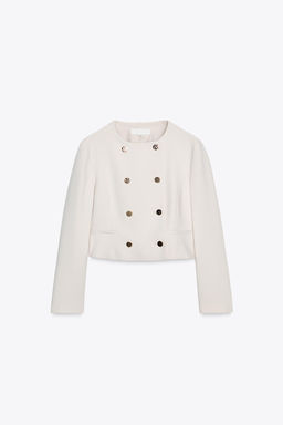 SHORT DOUBLE-BREASTED BLAZER - Zara фото 8