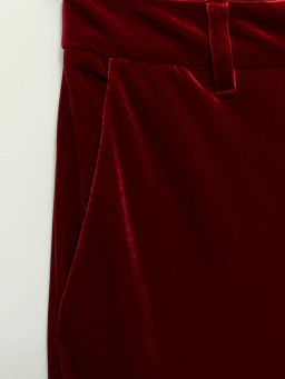 Прямые брюки из бархата / Zarina