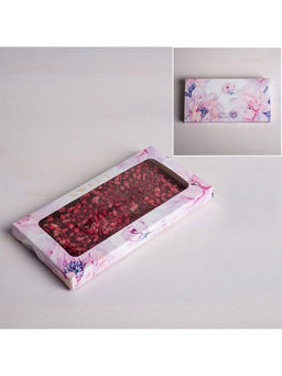 Цена за 5 шт. Коробка для шоколада, кондитерская упаковка с окном, Sweet, 17.3×8.8×1.5 см